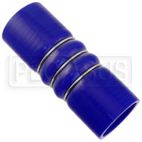 Click for a larger picture of Blue Silicone 350F CAC Hose, 2" ID, 6" Length