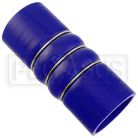 Click for a larger picture of Blue Silicone 350F CAC Hose, 2.25" ID, 6" Length