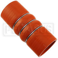 Click for a larger picture of Orange Silicone 500F CAC Hose, 2.25" ID, 6" Length