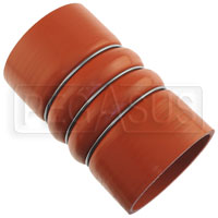 Click for a larger picture of Orange Silicone 500F CAC Hose, 3.13" ID, 6" Length