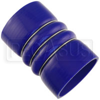 Click for a larger picture of Blue Silicone 350F CAC Hose, 3.50" ID, 6" Length