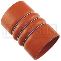Click for a larger picture of Orange Silicone 500F CAC Hose, 3.75" ID, 6" Length