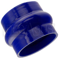 Click for a larger picture of Blue Silicone Hump Hose, 4 1/2 inch ID