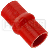 Click for a larger picture of Red Silicone Hump Hose, 1 1/2 inch ID