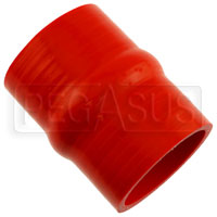 Click for a larger picture of Red Silicone Hump Hose, 2 3/8 inch ID