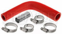 Click for a larger picture of Silicone Hose Kit, Ford F150 5.0 / EcoBoost Reservoir, Red