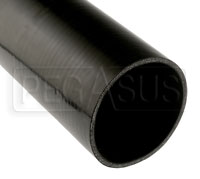 Click for a larger picture of Black Silicone Hose, Straight, 4 1/2 inch ID, 1 Foot Length