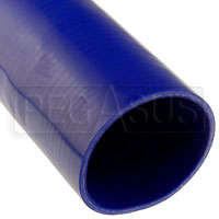 Click for a larger picture of Blue Silicone Hose, Straight, 4 1/2 inch ID, 1 Meter Length