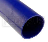 Click for a larger picture of Blue Silicone Hose, Straight, 5 inch ID, 1 Foot Length