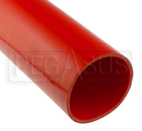 Click for a larger picture of Red Silicone Hose, Straight, 5 inch ID, 1 Meter Length