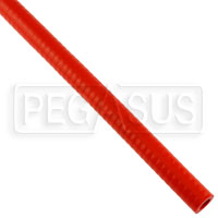 Click for a larger picture of Red Silicone Hose, Straight, 1/2 inch ID, 1 Meter Length