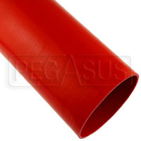 Click for a larger picture of Red Silicone Hose, Straight, 6 inch ID, 1 Foot Length