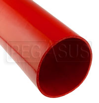 Click for a larger picture of Red Silicone Hose, Straight, 6 inch ID, 1 Foot Length