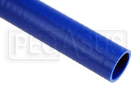 Click for a larger picture of Blue Silicone Hose, Straight, 1 5/8 inch ID, 1 Foot Length