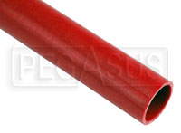 Click for a larger picture of Red Silicone Hose, Straight, 1 3/4 inch ID, 1 Foot Length