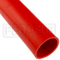 Click for a larger picture of Red Silicone Hose, Straight, 2 3/4 inch ID, 1 Meter Length