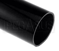 Click for a larger picture of Black Silicone Hose, Straight, 4 inch ID, 1 Foot Length