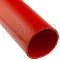 Click for a larger picture of Red Silicone Hose, Straight, 4 1/2 inch ID, 1 Foot Length