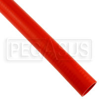 Click for a larger picture of Red Silicone Hose, Straight, 1 1/2 inch ID, 1 Foot Length