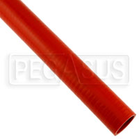 Click for a larger picture of Red Silicone Hose, Straight, 1 5/8 inch ID, 1 Foot Length