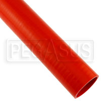 Click for a larger picture of Red Silicone Hose, Straight, 2 1/2 inch ID, 1 Foot Length