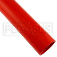 Click for a larger picture of Red Silicone Hose, Straight, 3.00 inch ID, 1 Foot Length