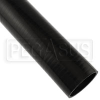 Click for a larger picture of Black Silicone Hose, Straight, 3 1/4 inch ID, 1 Foot Length
