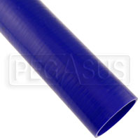 Click for a larger picture of Blue Silicone Hose, Straight, 3 1/2 inch ID, 1 Foot Length