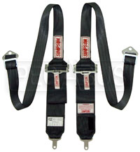Click for a larger picture of Simpson Camlock Separate Strap HANS Black Harness, Old Date