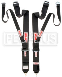 Click for a larger picture of Simpson Camlock Dual HANS Shoulder Harness, Red, Old Date