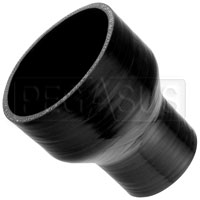 Click for a larger picture of Black Silicone Hose, 4.00 x 2 1/2 inch ID Straight Reducer
