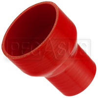 Click for a larger picture of Red Silicone Hose, 4.00 x 2 1/2 inch ID Straight Reducer
