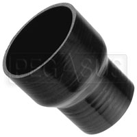Click for a larger picture of Black Silicone Hose, 4.00 x 3.00 inch ID Straight Reducer