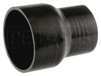 Click for a larger picture of Black Silicone Hose, 4.00 x 3.00 inch ID Straight Reducer