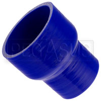 Click for a larger picture of Blue Silicone Hose, 4.00 x 3.00 inch ID Straight Reducer