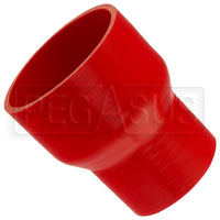 Click for a larger picture of Red Silicone Hose, 4.00 x 3.00 inch ID Straight Reducer