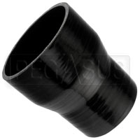 Click for a larger picture of Black Silicone Hose, 4.00 x 3 1/4 inch ID Straight Reducer