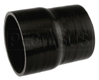 Click for a larger picture of Black Silicone Hose, 4.00 x 3 1/2 inch ID Straight Reducer