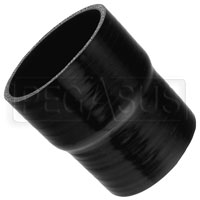 Click for a larger picture of Black Silicone Hose, 4.00 x 3 3/4 inch ID Straight Reducer