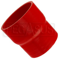 Click for a larger picture of Red Silicone Hose, 4 1/2 x 4.00 inch ID Straight Reducer