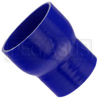 Click for a larger picture of Blue Silicone Hose, 4 1/2 x 3 1/2 inch ID Straight Reducer