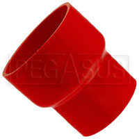 Click for a larger picture of Red Silicone Hose, 4 1/2 x 3 1/2 inch ID Straight Reducer