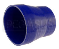 Click for a larger picture of Blue Silicone Hose, 5.00 x 4.00 inch ID Straight Reducer