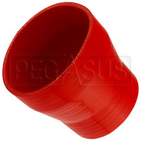 Click for a larger picture of Red Silicone Hose, 5 x 4 inch ID Straight Reducer