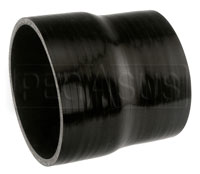 Click for a larger picture of Black Silicone Hose, 5 x 4 1/2 inch ID Straight Reducer