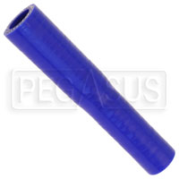 Large photo of Blue Silicone Hose, 5/8 x 1/2 inch ID Straight Reducer, Pegasus Part No. SR16.13-BLUE