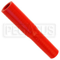 Click for a larger picture of Red Silicone Hose, 5/8 x 1/2 inch ID Straight Reducer