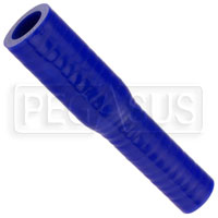 Click for a larger picture of Blue Silicone Hose, 3/4 x 1/2 inch ID Straight Reducer