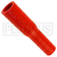 Click for a larger picture of Red Silicone Hose, 7/8 x 5/8 inch ID Straight Reducer