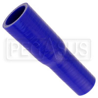 Click for a larger picture of Blue Silicone Hose, 1 1/8 x 7/8 inch ID Straight Reducer